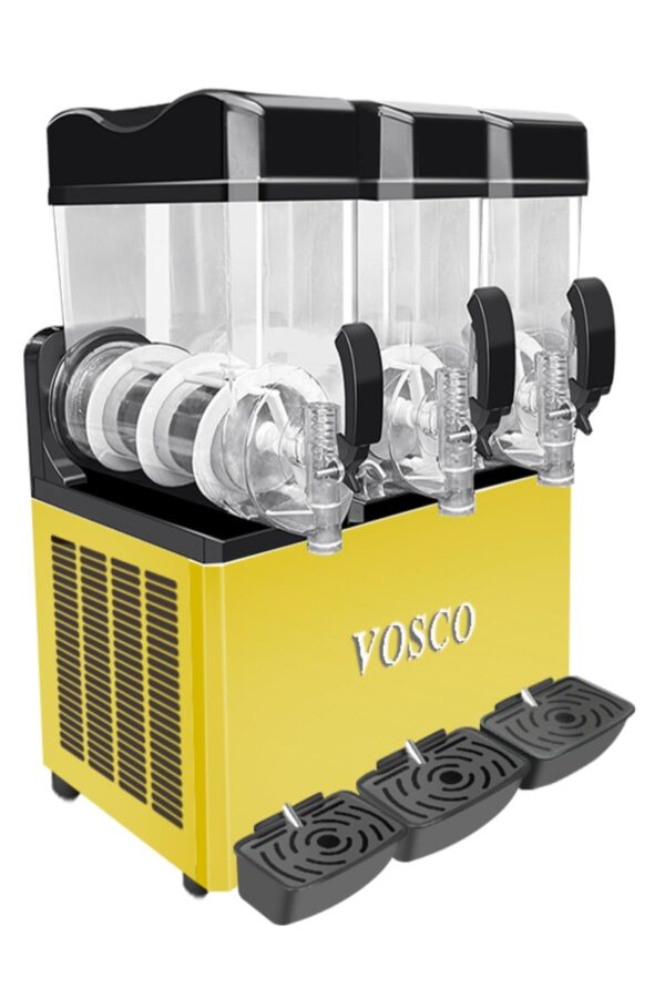 Vosco Buzlaş Makinası 15+15+15 Lt Üç Hazneli Sarı