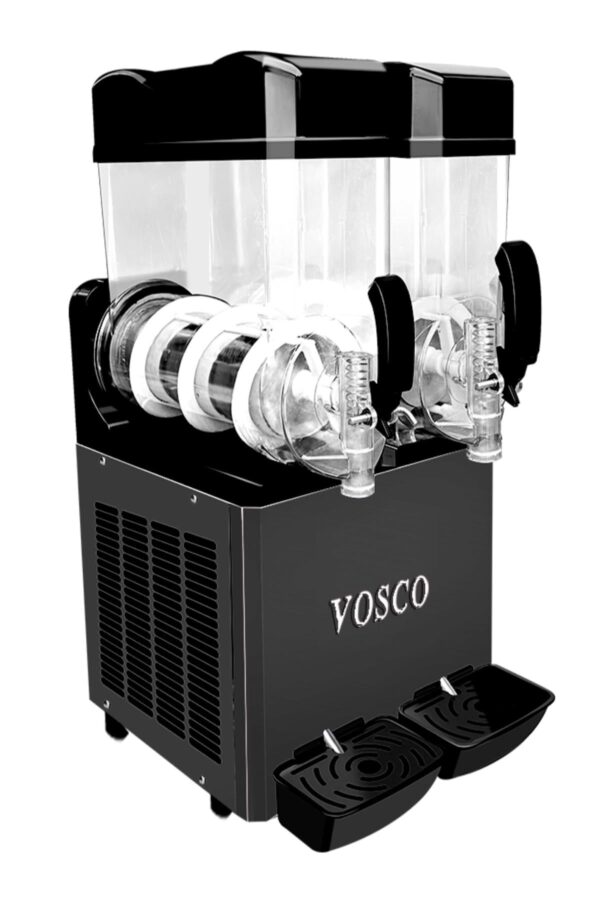 Vosco Buzlaş Makinası 15+15 Lt Çift Hazneli Siyah