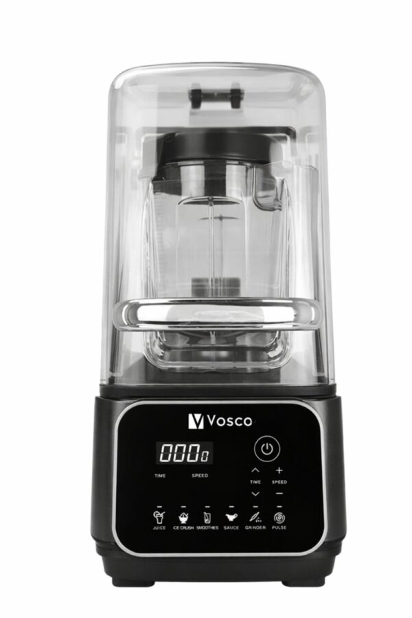 Vosco Soundproof Profesyonel Bar Blender 2 Lt - 1600W Dijital Endüstriyel Sessiz Smoothie & Buz Kırma Makinesi