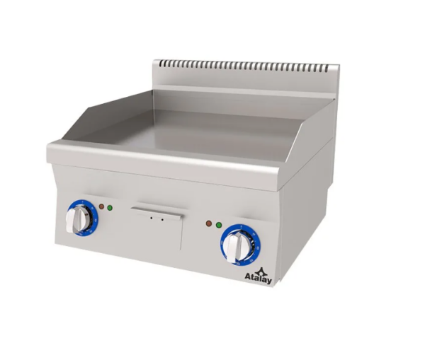 Atalay 600 Seri Düz Krom Pleyt Izgara Set Üstü Elektrikli 60x60 Cm E AEI - 660 CR