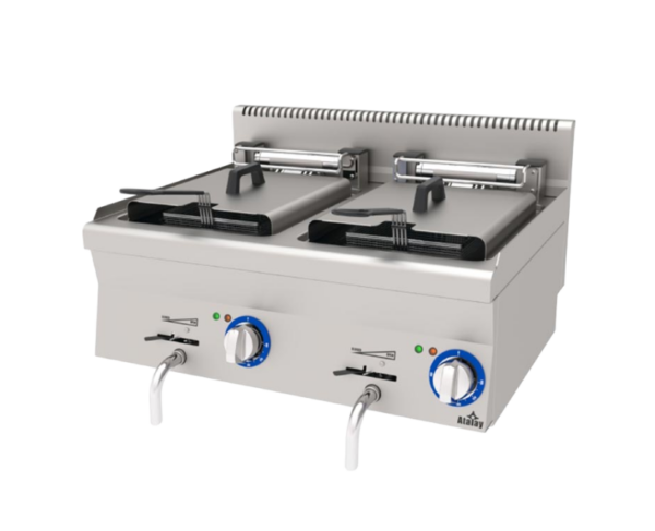 Atalay 600 Seri Fritöz Set Üstü Elektrikli 12+12 Lt 80x60 Cm E AEF - 860
