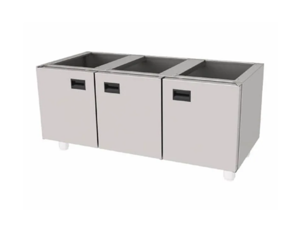 Atalay 600 Seri Set Altı Tezgah 3 Kapaklı 100x60x55 Cm E AST - 106