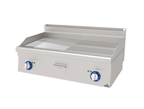 Atalay 600 Seri Yarı Nervürlü Krom Pleyt Izgara Set Üstü Elektrikli 100x60 Cm E AEI - 1060 / ND