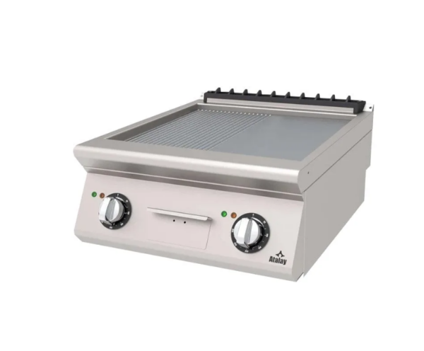 Atalay730 Seri Yarı Nervürlü Pleyt Izgara Set Üstü Elektrikli 60x73 Cm AEI - 673 / ND