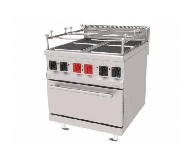 Atalay 900 Seri Gemi Tipi Kuzine Fırın 4 Kare Pleytli Elektrikli 80x90 Cm AEKG - 890