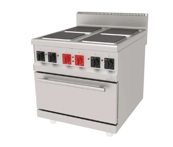 Atalay 900 Seri Kuzine Fırın 4 Kare Pleytli Elektrikli 80x90 Cm AEK - 890