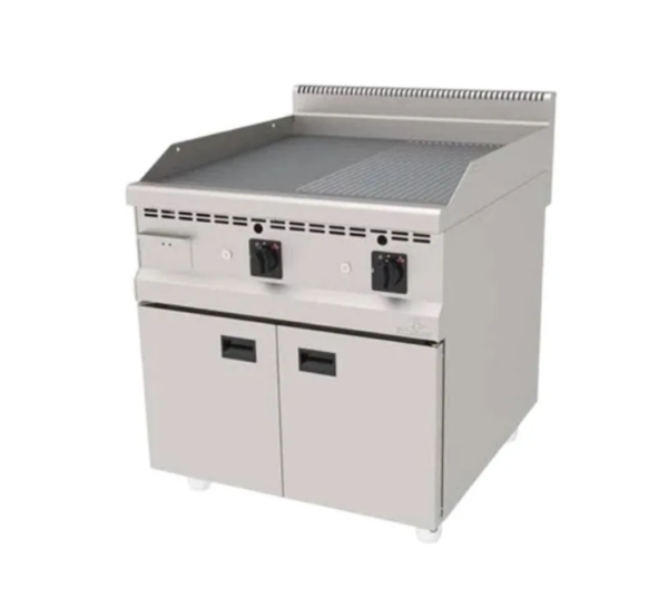 Atalay 900 Seri Yarı Nervürlü Pleyt Izgara Dolaplı Gazlı 80x90 Cm AGI - 890 / N
