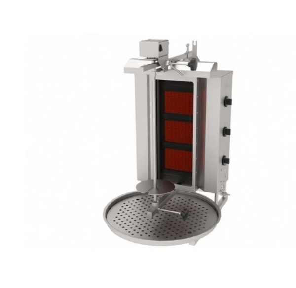 Atalay ADGC - 3 U Döner Ocağı Üstten Motorlu Camlı 3 Radyanlı Gazlı