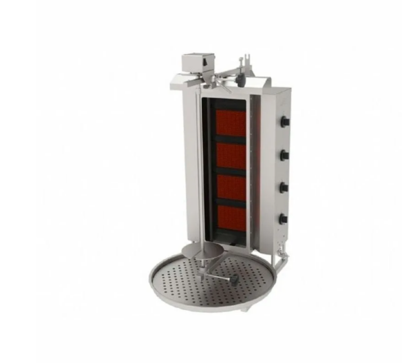 Atalay ADGC - 4 U Döner Ocağı Üstten Motorlu Camlı 4 Radyanlı Gazlı
