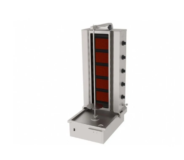 Atalay ADGC - 5 A Döner Ocağı Alttan Motorlu Hareketli 5 Radyanlı Camlı Gazlı