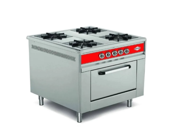 Empero 900 Plus Seri Kuzine Fırın 4 Gözlü Gazlı 100x100 Cm EMP.9KG.021