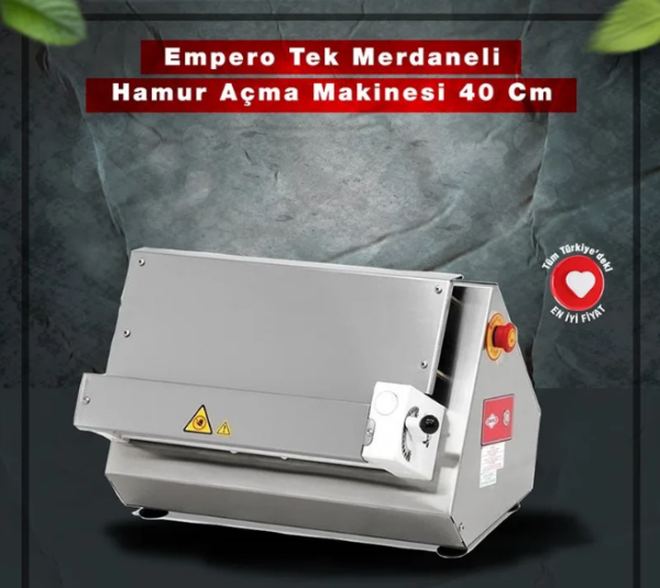 Empero EMP.HA.04 Tek Merdane Hamur Açma Makinesi 40 Cm