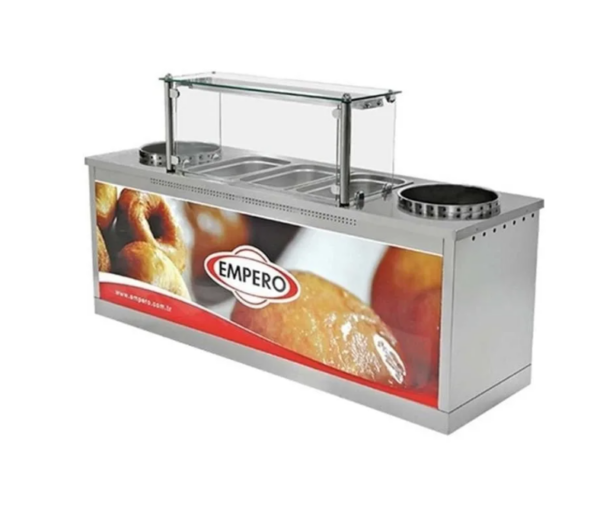 Empero EMP.LK.006 Saray ve İzmir Lokma Makinesi Tezgahı Gazlı 220x70 Cm
