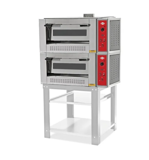 Empero Pizza Fırını Çift Katlı Gazlı Ø 30 Cm x 9+9 Pizza Kapasiteli