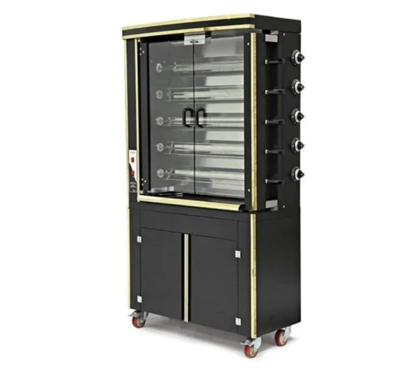 Empero Plus Gold Piliç Çevirme Makinesi Gazlı 5 Şişli 30 Piliç Kapasiteli EMP.PLS.5EG