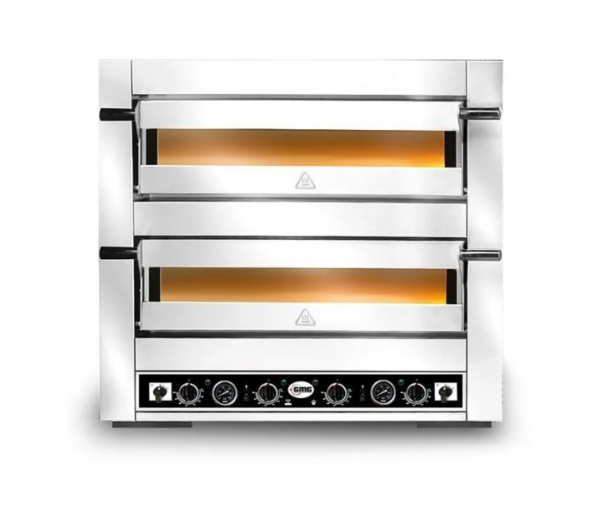 GMG FİRİNO Serisi PS 44 DE Pizza Fırını 4+4 (Ø30 cm)Tepsi Kapasiteli