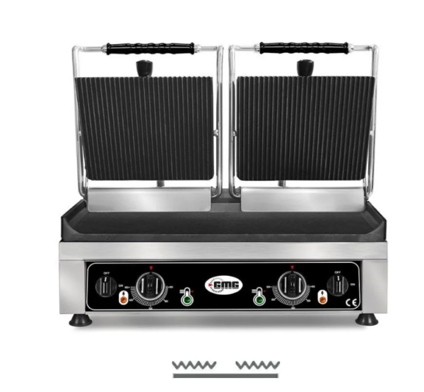 GMG KG 5530 DG Yarı Düz Tost Makinesi, 52x24 cm