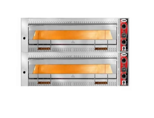 GMG Maxima PEF V-10570 Serisi 2 Katlı Komple Taş Pizza Fırını, Ø 35cm 6+6 Tepsi Kapasiteli