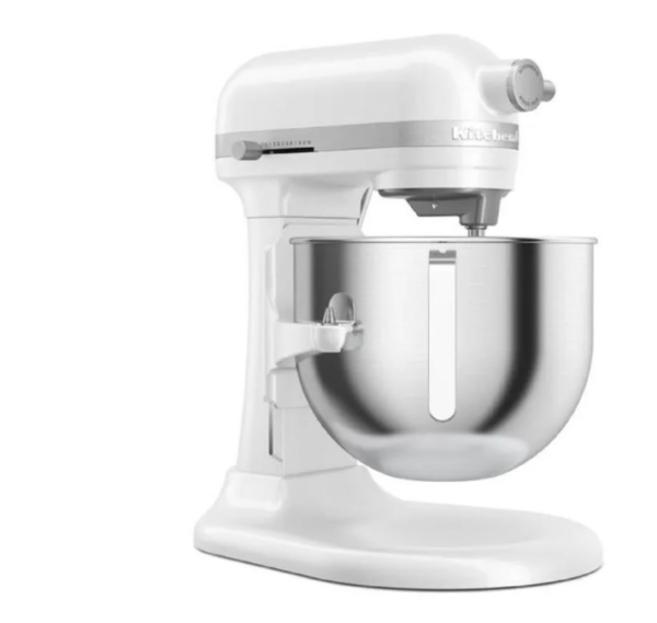 KitchenAid 5KSM55SXX Ağır Hizmet Tipi Kaldırılabilir Kaseli Stand Mikser, 5.2 L, Beyaz