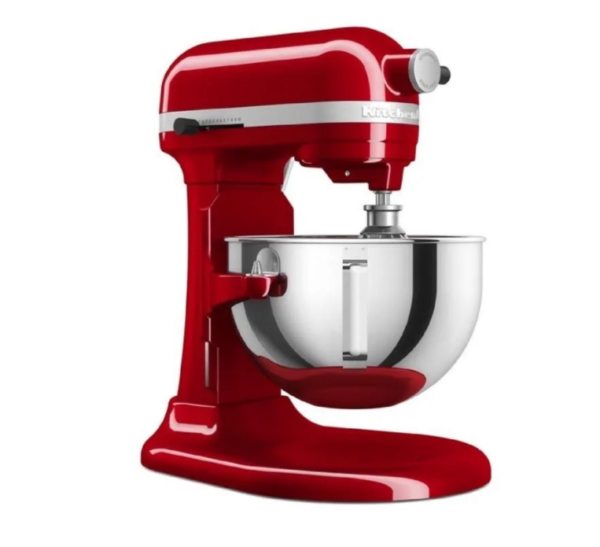 KitchenAid 5KSM55SXX Ağır Hizmet Tipi Kaldırılabilir Kaseli Stand Mikser, 5.2 L, Kırmızı