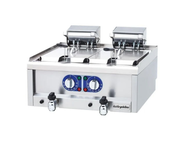 Öztiryakiler 600 Seri Set Üstü Fritöz, İkili, 7+7 L, 60x60x26 cm 7856.N1.60603.21