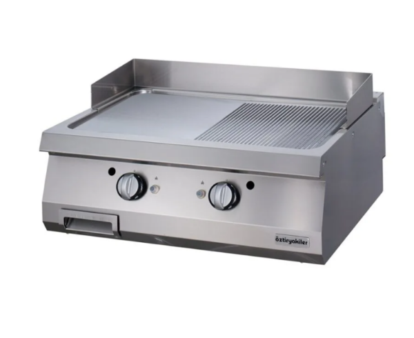 Öztiryakiler 700 Seri Grill Plate, Yarı Oluklu, Gazlı, 80x70x30 cm 7864.N1.80703.16-tr