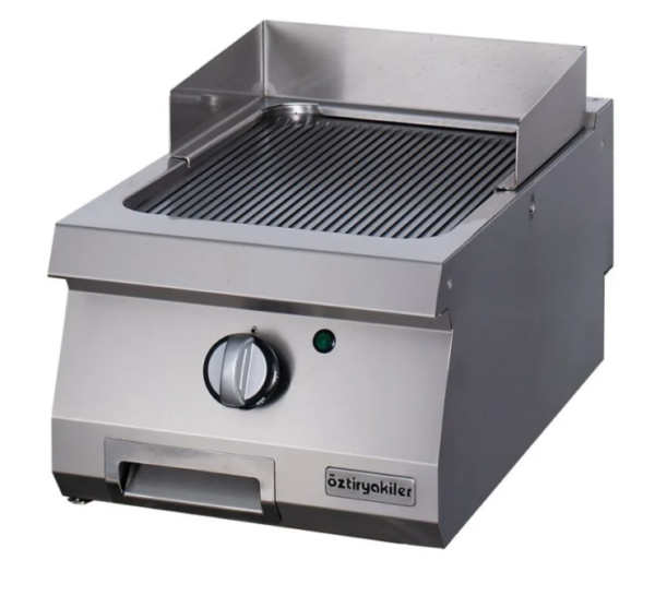 Öztiryakiler 700 Seri, OGE 4070 N C Grill Plate, Oluklu, Elektirikli, 40x70 cm, Sert Krom K,6644