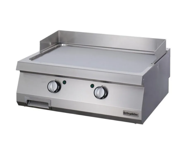 Öztiryakiler 700 Seri, OGE 8070 C Grill Plate,Düz, Elektrikli, 80x70 cm, Sert Krom Kaplı, 6644
