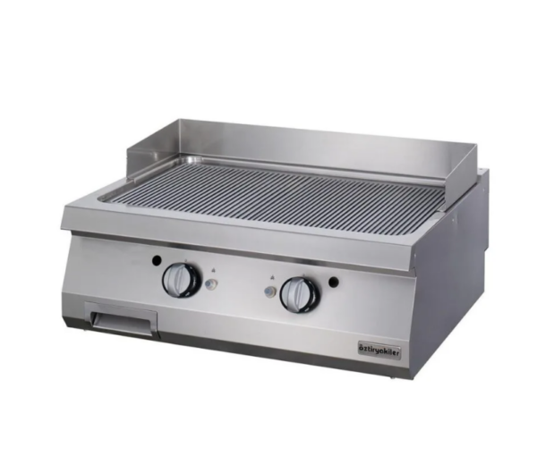 Öztiryakiler 700 Seri, OGG 8070 N Grill Plate, Set Üstü, Oluklu, Gazlı, 80x70 cm, 6644