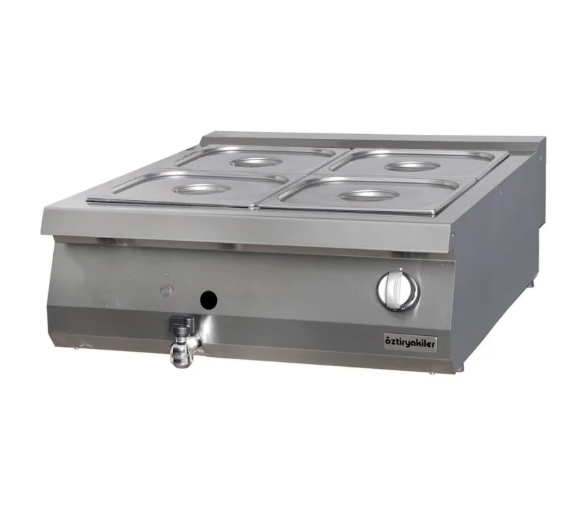 Öztiryakiler 900 Seri Set Üstü Bain Marie, Gazlı 80x90x30, Gn Kaplar Hariç, 6644