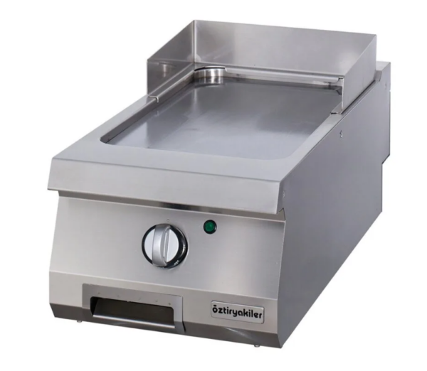 Öztiryakiler 900 Seri Set Üstü Grill Plate Düz, Elektrikli, Krom, 40x90 cm 7864.N1.40903.04C