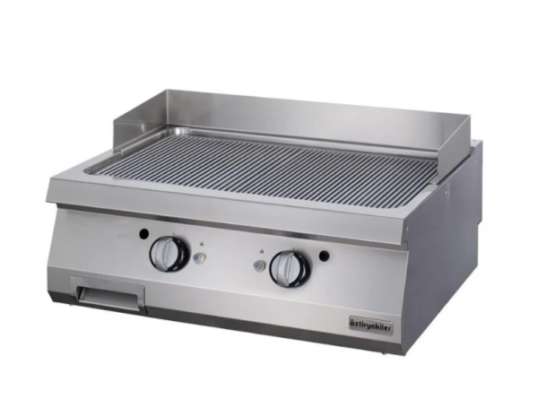 Grill Plate Set Üstü 900 Seri Gazlı Yarı Oluklu 80x90x30 7864.N1.80903.19-tr
