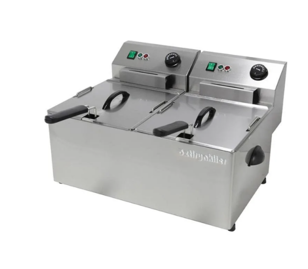 Öztiryakiler EF8DS Fritöz, Elektrikli, 2x8 L, Trifaze, 12 kW,6644