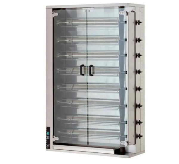 Öztiryakiler Gazlı 8 Şiş 32-40 Piliç Kapasiteli Piliç Çevirme Makinesi 8845.0CRG8.00