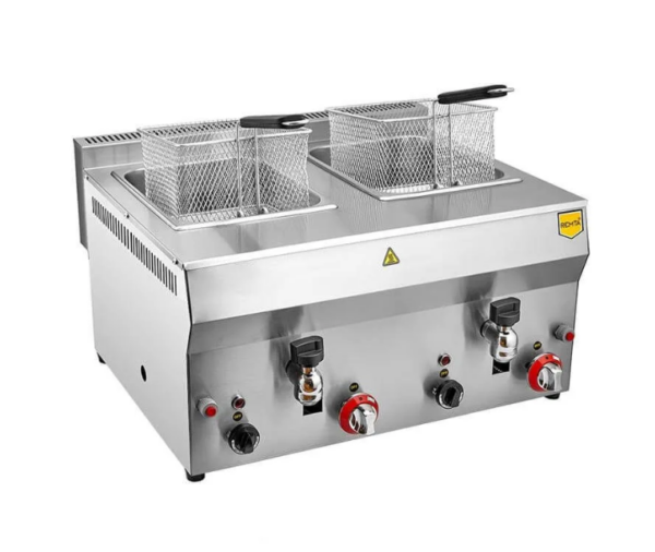 Remta R113CE Musluklu Fritöz, 8+8 L, Doğalgazlı