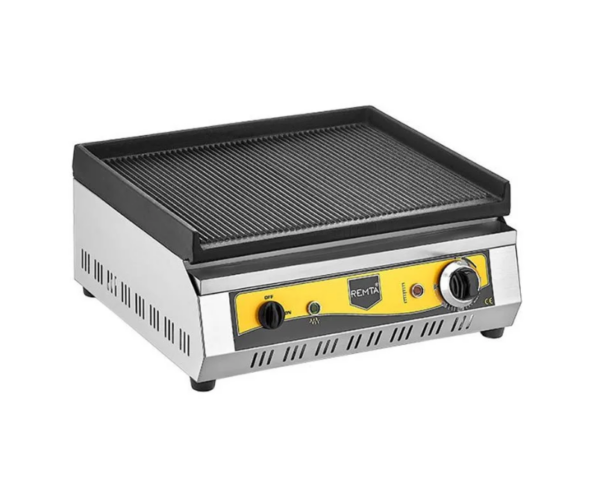 Remta RS94 Tam Oluklu Döküm Grill Izgara, 50 cm, Elektrikli