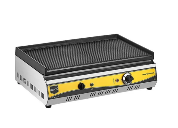 Remta RS95 Tam Oluklu Döküm Grill Izgara, 70 cm, Elektrikli