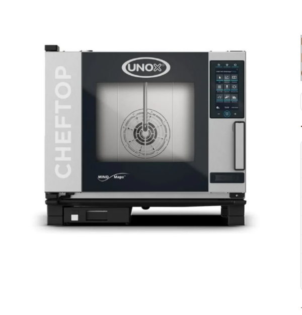 Unox Cheftop Plus Combi Konveksiyonlu Fırın Dijital 5 Tepsili GN 1/1 Gazlı XEVC-0511-GPRM